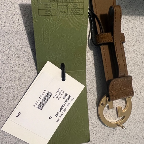 GUCCI GG BUCKLE SUEDE BELT - Picture 3 of 9
